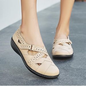 Terrikat Casual Loafers Comfort Walking Flats Leather Driving Moccasins Size 7.5
